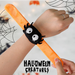 New Halloween Decoration Snap Circle Ghost Festival Party Dress Up Props Pumpkin Spider Bracelet