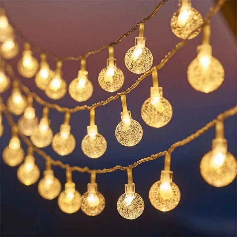 LED small colorful light string stall star lights camping atmosphere light string Christmas outdoor decorative lights festive solar lights