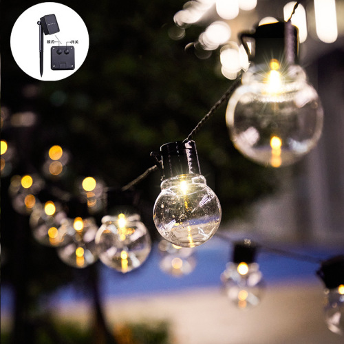 led large ball light string horse racing light bulb string light G50 bulb light camping atmosphere light wedding decoration light