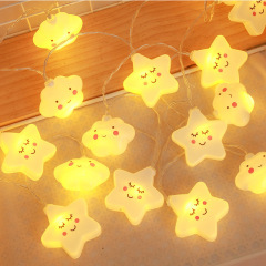 Cross-border outdoor camping star lights small lanterns festive atmosphere luminous decorative string lights stall night market lights LED lights