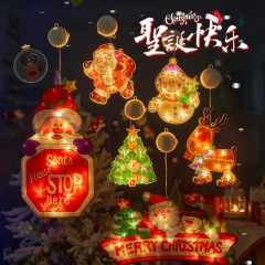 Party decoration lights room layout scene window decoration snowman pendant lights Christmas holiday lights led suction cup lights