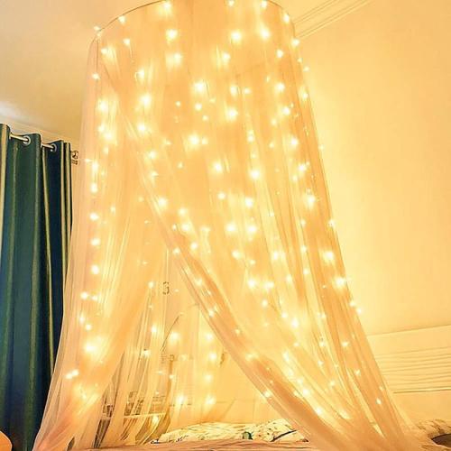 Curtain lights led copper wire lights 3*3 meters 8 functions remote control curtain light string Christmas decorative lights New Year holiday lights