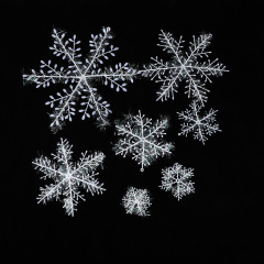 Snowflake Christmas tree decoration party venue accessories snowflake string Christmas snowflake window sticker decoration