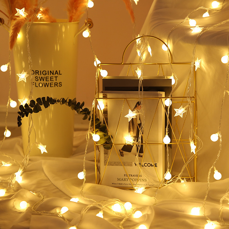 LED star ball lights small colorful lights flashing lights string lights starry sky dormitory room decoration lights wedding room decoration holiday