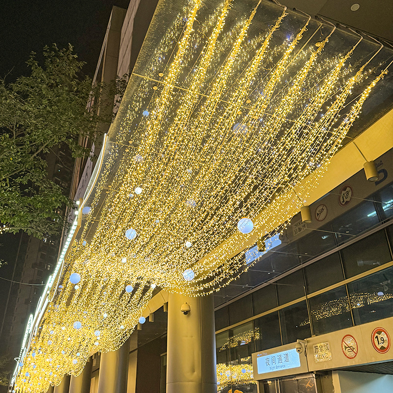 Small colorful lights flashing string lights full of stars colorful light string atmosphere lights New Year decoration Spring Festival outdoor neon lights