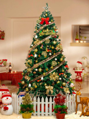 2024 New Christmas Tree Home Package 1.2/1.5/1.8/2.1/3/4 Meters Luxurious Ornaments Illuminated