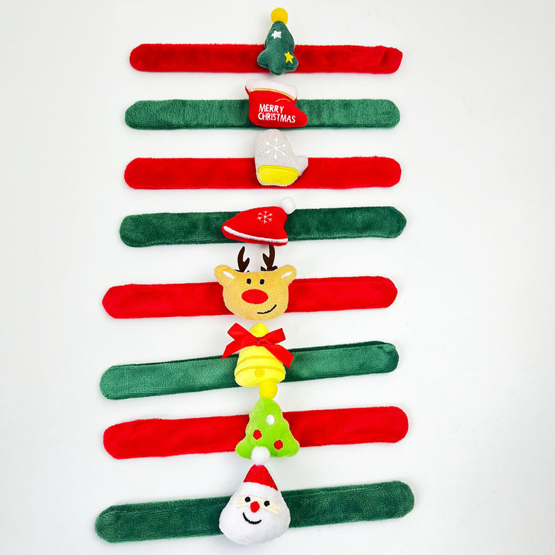 Christmas children's bracelet snap ring festive atmosphere decoration small gift wrist strap snap ring toy