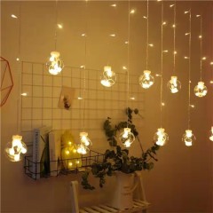 led wish ball light string light star curtain light ins internet celebrity room decoration background light christmas holiday hanging light