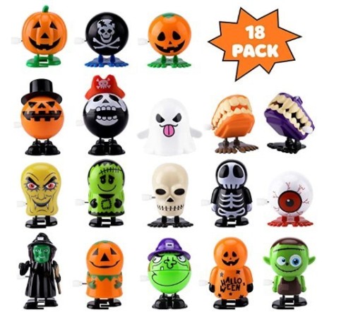 12 Christmas gift sets for children Halloween pumpkin clockwork walking ghost small toys hot sale