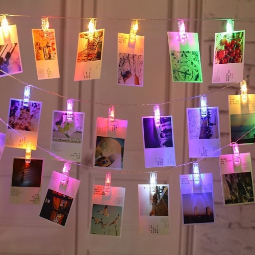 led photo clip light string photo clip photo wall decoration light holiday proposal room layout small colorful light string light