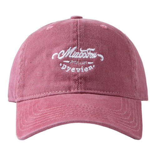 Cotton hat for women with letter embroidery showing face, small and versatile, Japanese retro men's high-quality large head circumference, Korean style trendy baseball cap