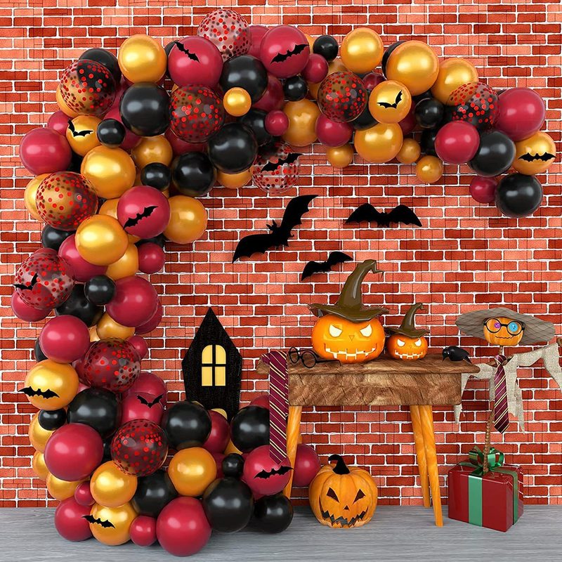 Cross-border Amazon new product hot-selling Halloween balloon set Halloween theme garland arch scene party outfit