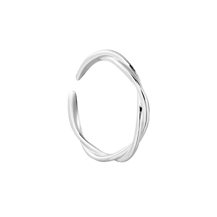 LUCK Möbius ring single ring men's and women's bow ring women's design niche high-end simple plain ring ring