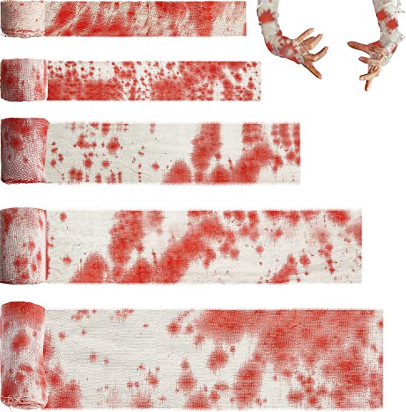 Halloween decorative bandage cordon bloody gauze bandage horror decorative haunted house props scene wholesale