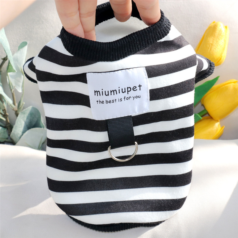Pet dog clothes thin traction Teddy Bichon Pomeranian small dog pet vest sling
