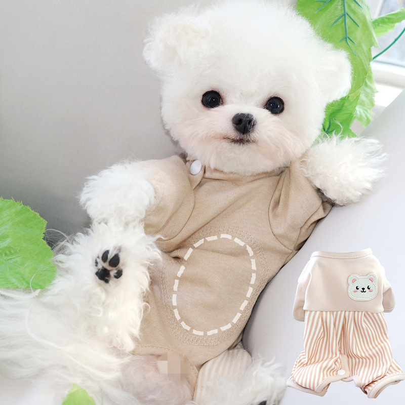 Belly protection puppy clothes autumn and winter Teddy Bichon Pomeranian cat small dog pet four-legged winter belly bag