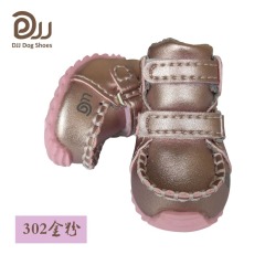 Dog Shoes Wholesale DJJ Solid Color Microfiber Leather Pet Dog Shoes Pet Supplies Amazon Cross-Border