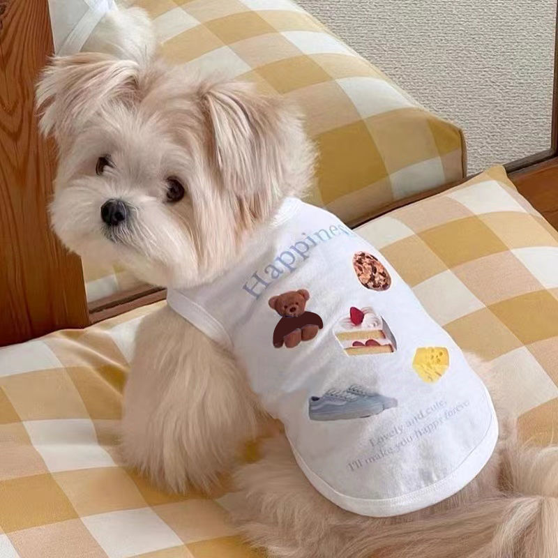 Vest pet cat dog Schnauzer puppy Teddy small dog Bichon cat clothes