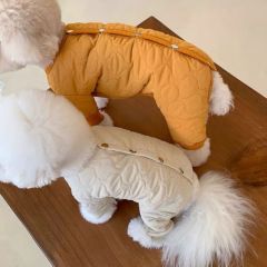 Dog four-legged pet four-legged cotton coat thickened Pomeranian Yorkshire Schnauzer Teddy Bichon clothing