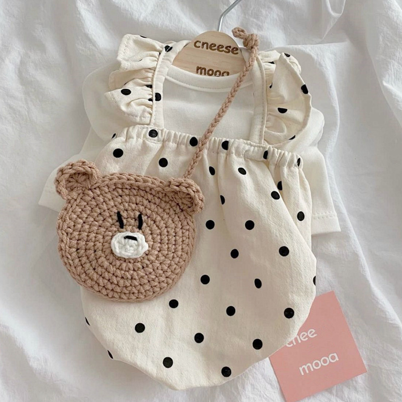 Pet Puppy Clothes Cute Wave Dot Dress Bichon Frize Teddy Pomeranian Spring and Summer Thin Small Puppies