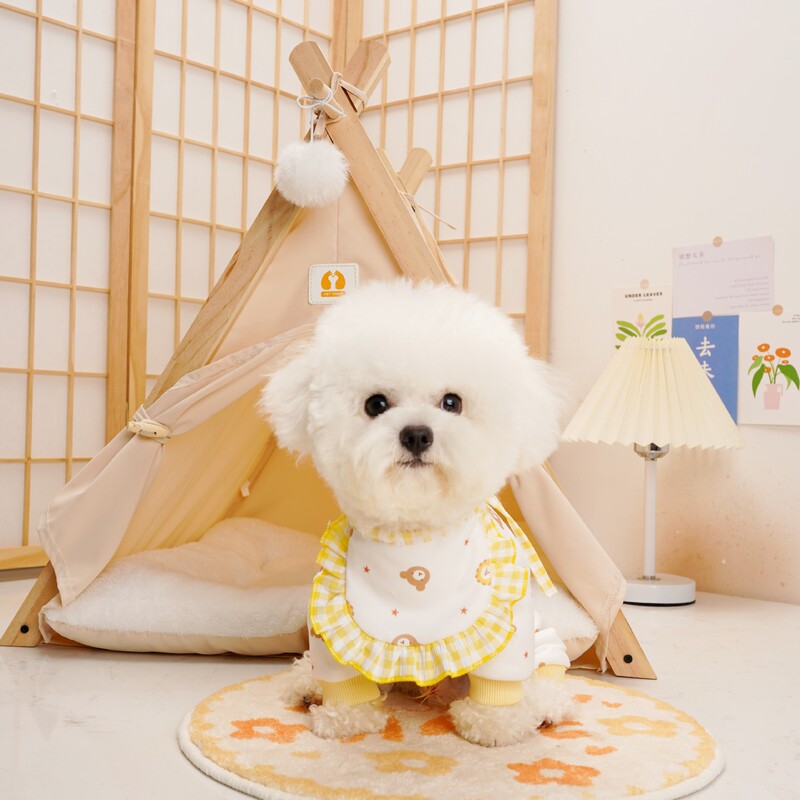Pet velvet boxer briefs dog clothes Teddy Bichon anti-shedding small cat clothing