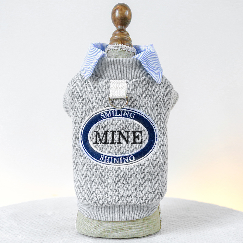 Factory direct supply/new products in stock, pet clothes, dog and cat clothing, new embroidery, fake two pieces