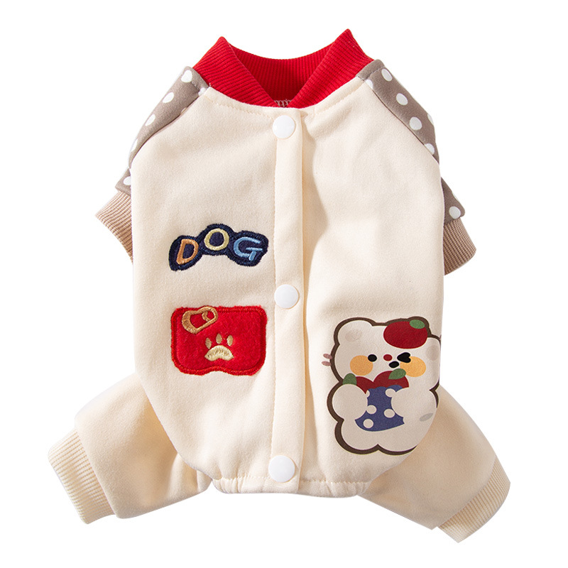 Autumn and winter cat home clothes, warm four-legged clothes for kittens, ragdoll cats, blue cats, puppies, pet cat clothes