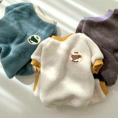 Pet four-legged clothes Teddy Bichon plus velvet warm autumn and winter dog clothes small dog Pomeranian Yorkshire
