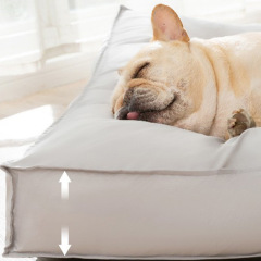 Lomi Brown Linen Mat + Gray Waterproof Mat Pet Mat Dog House Pet Nest Warm Removable Washable Dog Bed Cat Mat