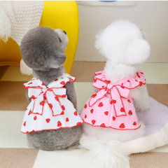 Dog clothes small dog floral princess dress cat teddy new pet cute dress