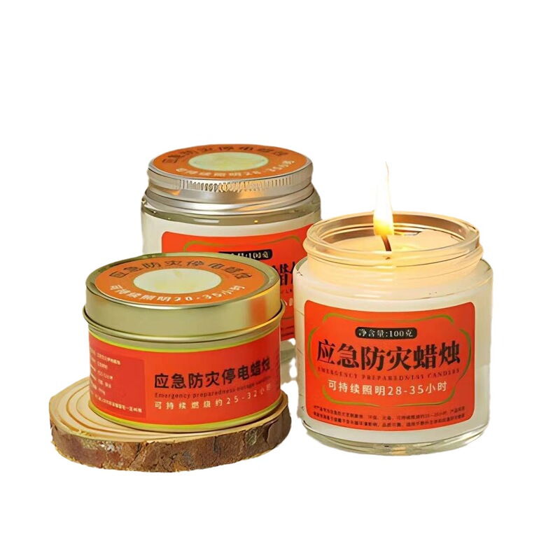 Emergency disaster prevention candles household power outage emergency lighting candles environmentally friendly smokeless and odorless outdoor windproof and waterproof candles