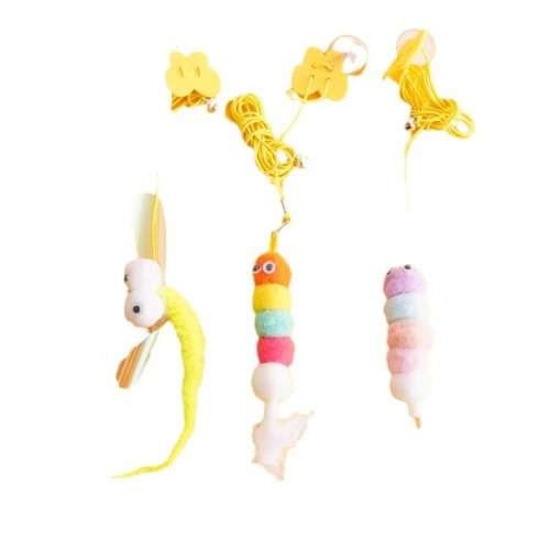 Cat toys for self-pleasure and relief from boredom, door-mounted swing, bite-resistant cat stick, feather bell, little mouse, cat toys and supplies