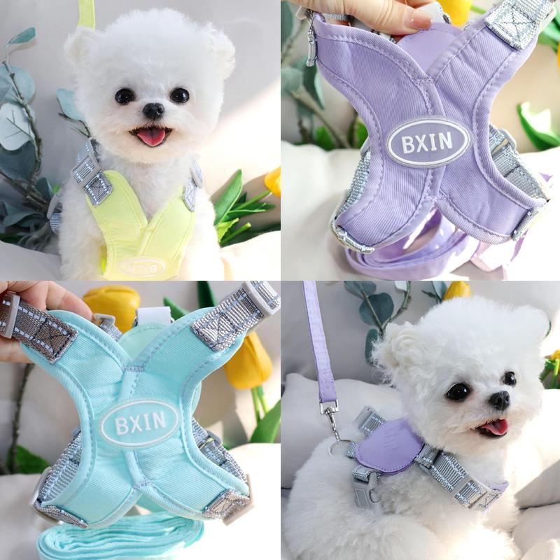 Dog leash Teddy harness medium small dog walking rope Bichon puppy vest style dog chain