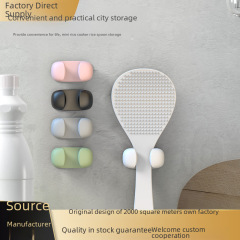 Rice cooker rice spoon holder kitchen rice spoon household rice ladle multifunctional storage hook rice shovel seat rice spoon holder