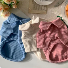 New pet bottoming shirt Teddy Pomeranian VIP Yorkshire Maltese autumn dog and kitten cat clothes