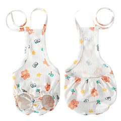 Spring and summer dog floral bear menstrual pants cat sterilization clothing post-operative anti-licking and anti-harassment pet safety pants