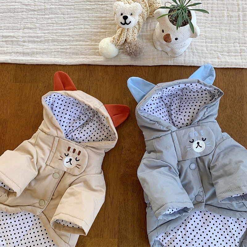 Pet cotton coat winter Teddy Bichon Pomeranian Schnauzer small puppy cat dog clothing autumn and winter clothing