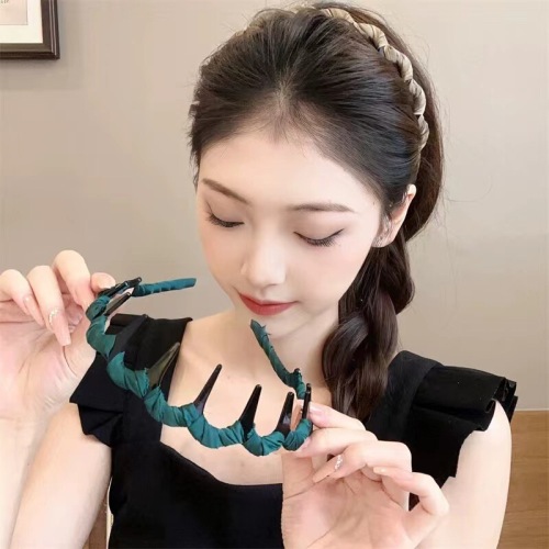 Hair hoop for women, face wash, toothed hair clip, non-slip, broken hair, hair press, French head hoop, internet celebrity 2024 new style