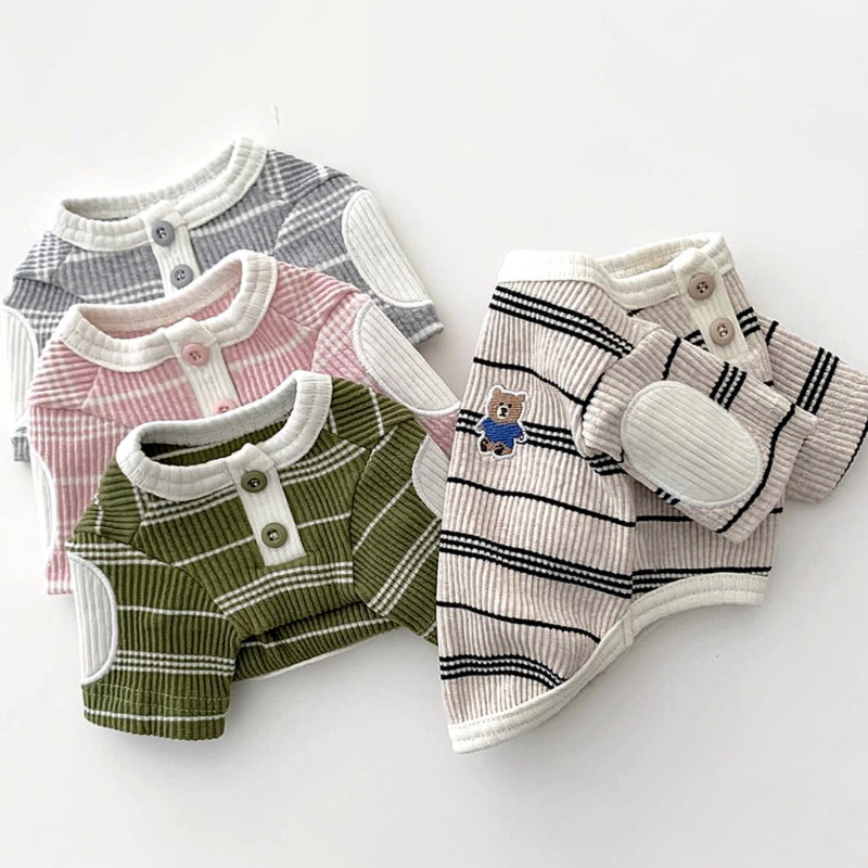 Autumn bottoming shirt Pomeranian Yorkshire Maltese Teddy kitten cat dog clothes autumn and winter