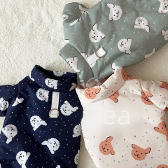 Autumn and winter clothing for dogs and cats, thickened warm cotton clothing, Teddy Pomeranian VIP Yorkshire terrier small puppy pet cotton clothing