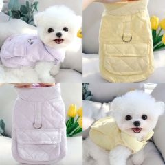 Traction vest puppy clothes autumn and winter Teddy Bichon Schnauzer small dog pet autumn new style
