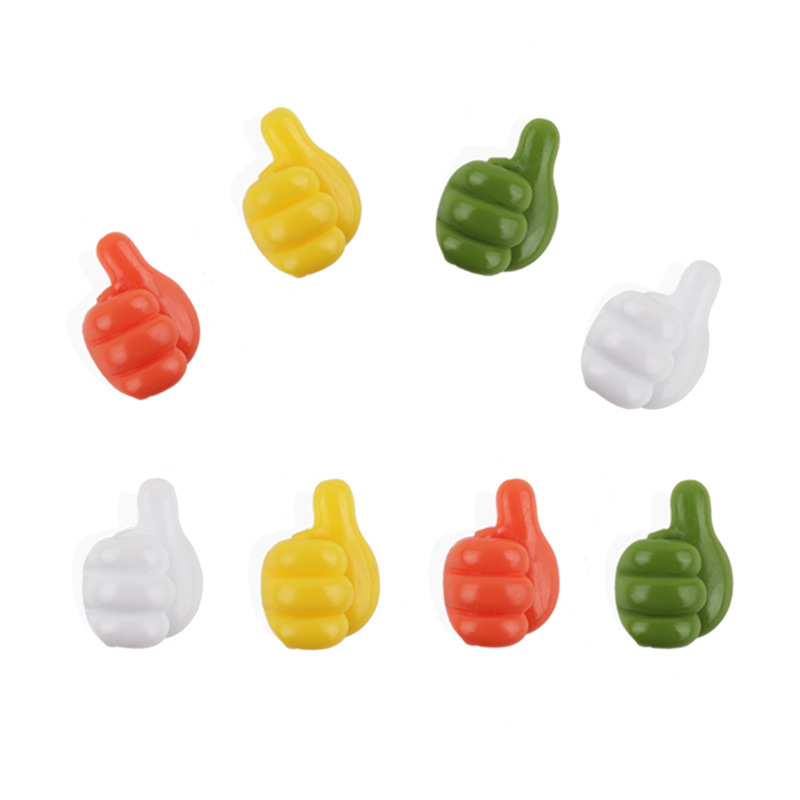 Thumb Hook Hub Creative Cute Data Cable Storage Fixed Cable Manager Desktop Organizer Thumb Sticky Hook