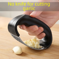 Stainless steel manual ring garlic press garlic minced garlic artifact garlic mashing scoop home kitchen minced garlic tool