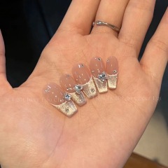 Clearance processing Purely handmade phototherapy wearable manicure for sleepless nights wholesale finished manicure patches removable and explosive