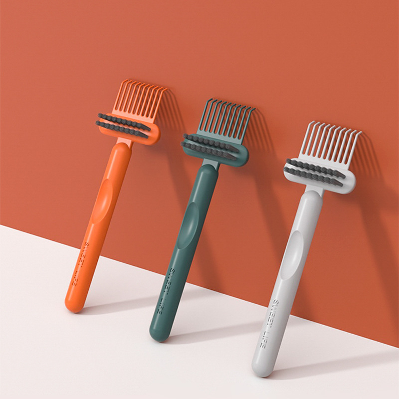 Japanese air cushion comb cleaning brush artifact comb cleaning claw tool cleaning hair air bag comb cleaner