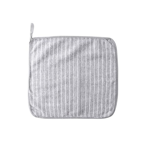 Bamboo charcoal fiber striped rag kitchen non-stick oil dishwashing towel thickened water-absorbent non-shedding dishwashing towel degreasing cleaning towel