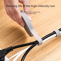 Japanese portable cable manager data cable plug-in board cable storage artifact Velcro cable management tie for daily home use