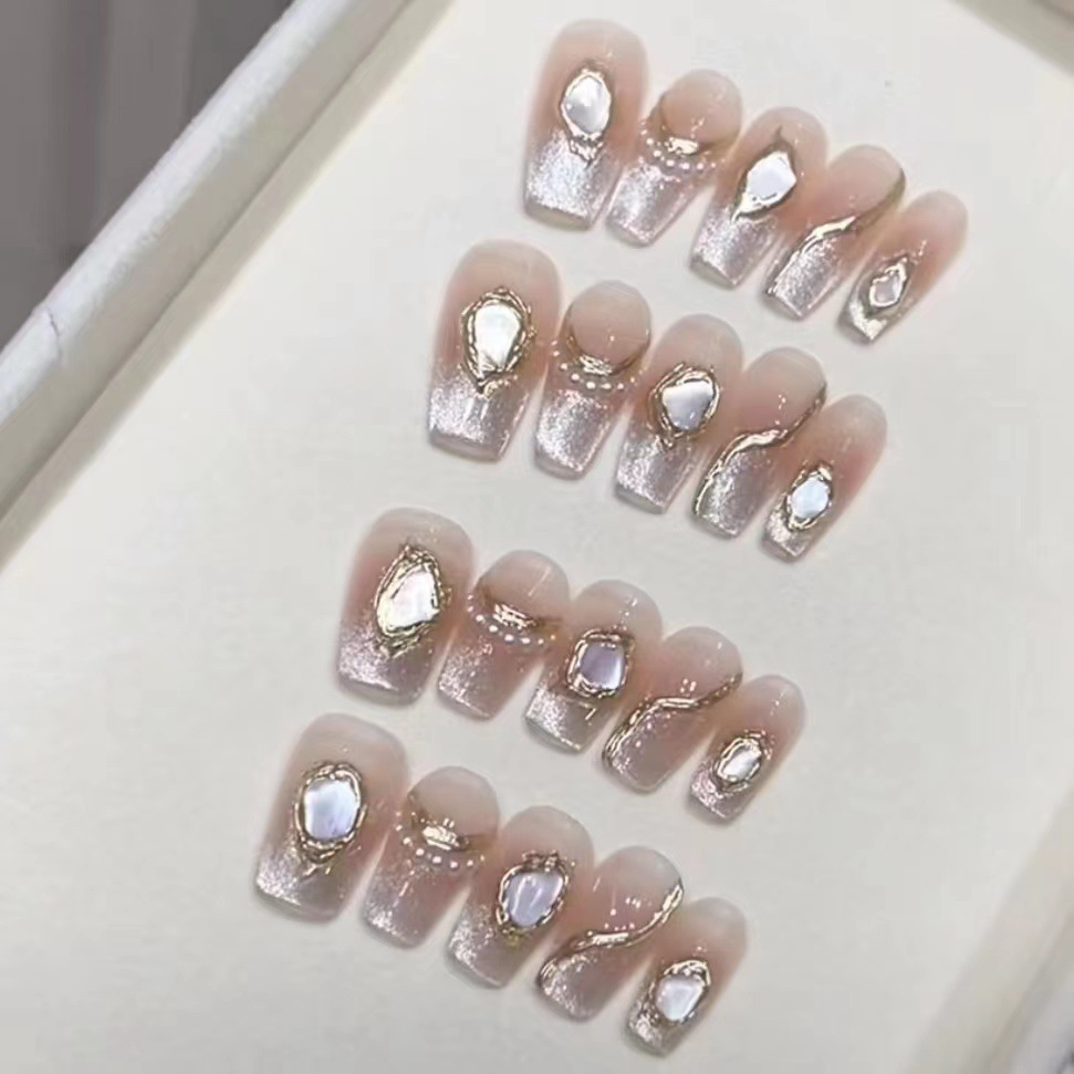 [Ocean Eyes] Purely handmade phototherapy wearable nails Wearable nails wholesale finished products reusable nail patches