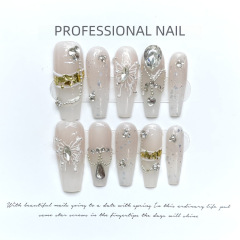 "Moonlight Yarn" Fairy Butterfly Light Luxury Heavy Industry Style Necklace Gentle High-end Champagne Moonlight Purely Handmade Wearable Armor