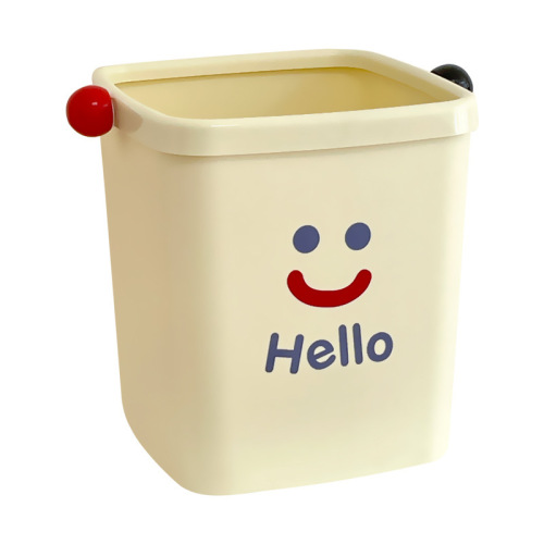 New desktop trash can, creative, cute, small, high-looking, lidless paper basket, compact, high-end storage
